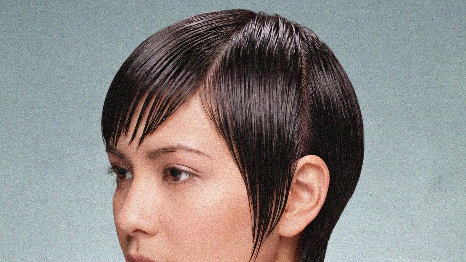 Hair styling service at Afrin's Beauty Care